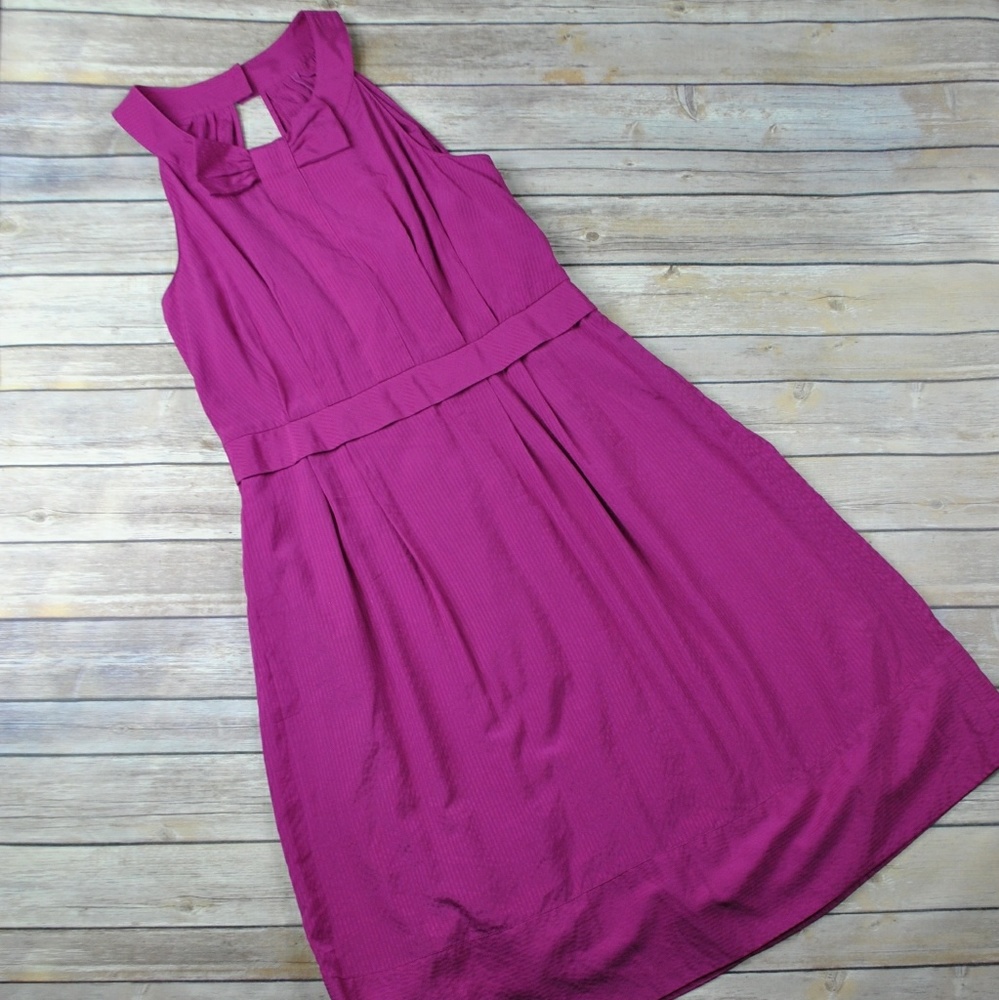 Marc by Marc Jacobs Fuschia Striped Bow Dress